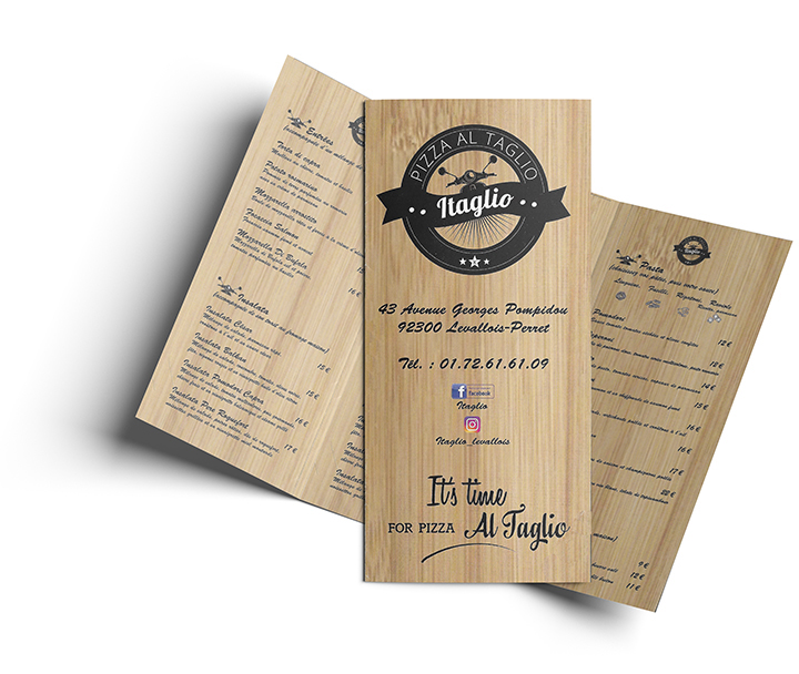 Pizzeria cachère - Menu - Itaglio